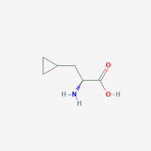 molecular formula C6H11NO2 B556051 (R)-2-氨基-3-环丙基丙酸 CAS No. 121786-39-8