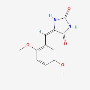 molecular formula C12H12N2O4 B5560614 5-(2,5-dimethoxybenzylidene)-2,4-imidazolidinedione CAS No. 52036-18-7