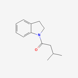 molecular formula C13H17NO B5560663 1-(3-methylbutanoyl)indoline 