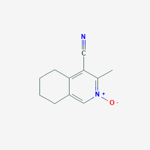 molecular formula C11H12N2O B5560698 3-methyl-5,6,7,8-tetrahydro-4-isoquinolinecarbonitrile 2-oxide 