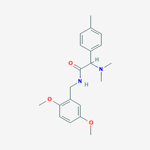 molecular formula C20H26N2O3 B5560733 N-(2,5-dimethoxybenzyl)-2-(dimethylamino)-2-(4-methylphenyl)acetamide 