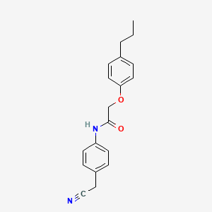 molecular formula C19H20N2O2 B5560737 N-[4-(cyanomethyl)phenyl]-2-(4-propylphenoxy)acetamide 