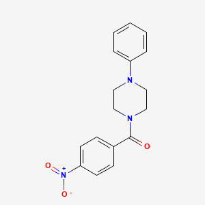molecular formula C17H17N3O3 B5560747 1-(4-nitrobenzoyl)-4-phenylpiperazine 