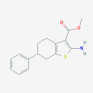 molecular formula C16H17NO2S B055608 2-氨基-6-苯基-4,5,6,7-四氢-1-苯并噻吩-3-羧酸甲酯 CAS No. 119004-72-7
