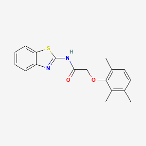 molecular formula C18H18N2O2S B5560828 N-1,3-苯并噻唑-2-基-2-(2,3,6-三甲基苯氧基)乙酰胺 