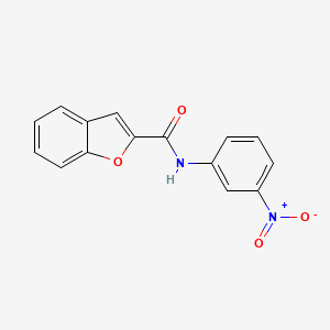 molecular formula C15H10N2O4 B5560905 N-(3-硝基苯基)-1-苯并呋喃-2-甲酰胺 