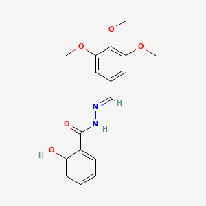 molecular formula C17H18N2O5 B5560927 2-羟基-N'-(3,4,5-三甲氧基亚苄基)苯甲酰肼 
