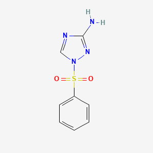 molecular formula C8H8N4O2S B5560939 1-(phenylsulfonyl)-1H-1,2,4-triazol-3-amine 