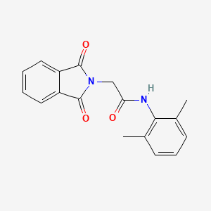 molecular formula C18H16N2O3 B5560994 N-(2,6-二甲苯基)-2-(1,3-二氧代-1,3-二氢-2H-异吲哚-2-基)乙酰胺 