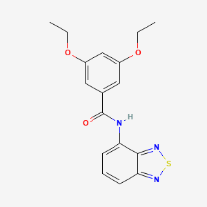 molecular formula C17H17N3O3S B5561047 N-2,1,3-benzothiadiazol-4-yl-3,5-diethoxybenzamide 