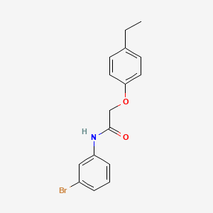 molecular formula C16H16BrNO2 B5561183 N-(3-bromophenyl)-2-(4-ethylphenoxy)acetamide 