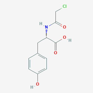 molecular formula C11H12ClNO4 B556125 Chloroacetyl-L-tyrosine CAS No. 1145-56-8