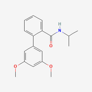 molecular formula C18H21NO3 B5561262 N-异丙基-3',5'-二甲氧基联苯-2-甲酰胺 