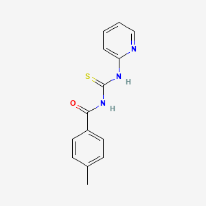 molecular formula C14H13N3OS B5561285 4-甲基-N-[(2-吡啶氨基)碳硫酰基]苯甲酰胺 