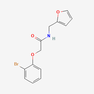 molecular formula C13H12BrNO3 B5561372 2-(2-bromophenoxy)-N-(2-furylmethyl)acetamide 