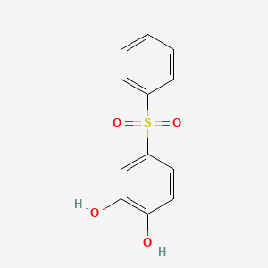 molecular formula C12H10O4S B5561503 4-(苯磺酰基)-1,2-苯二酚 CAS No. 60048-84-2