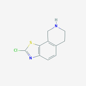 molecular formula C10H9ClN2S B055616 2-Chloro-6,7,8,9-tetrahydrothiazolo[4,5-h]isoquinoline CAS No. 120546-66-9