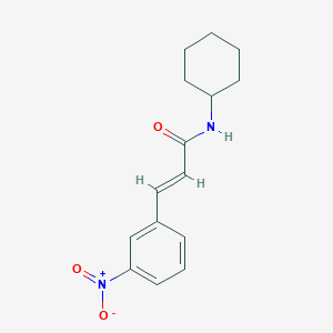 molecular formula C15H18N2O3 B5561652 N-cyclohexyl-3-(3-nitrophenyl)acrylamide 