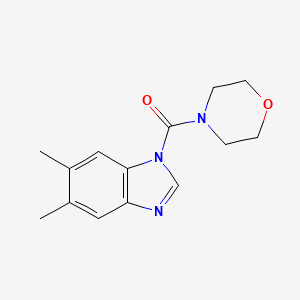 5,6-dimethyl-1-(4-morpholinylcarbonyl)-1H-benzimidazole