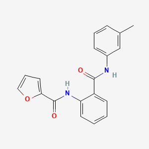 molecular formula C19H16N2O3 B5561904 N-(2-{[(3-甲基苯基)氨基]羰基}苯基)-2-呋喃酰胺 