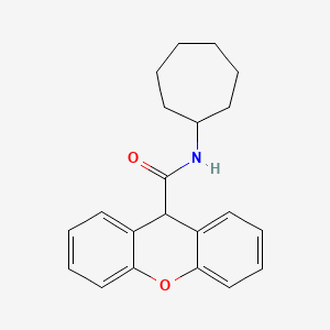 molecular formula C21H23NO2 B5561951 N-环庚基-9H-呫吨-9-甲酰胺 
