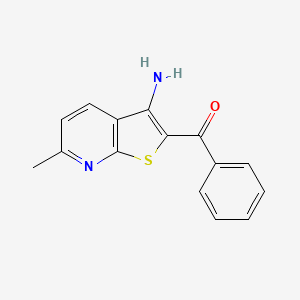 molecular formula C15H12N2OS B5561975 (3-amino-6-methylthieno[2,3-b]pyridin-2-yl)(phenyl)methanone 