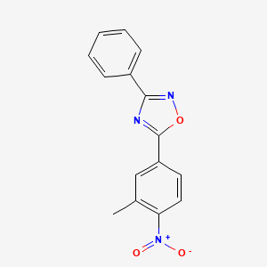 molecular formula C15H11N3O3 B5562109 5-(3-甲基-4-硝基苯基)-3-苯基-1,2,4-恶二唑 