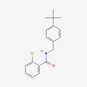 molecular formula C18H20ClNO B5562188 N-(4-tert-butylbenzyl)-2-chlorobenzamide 