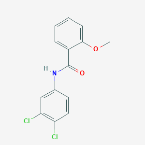 molecular formula C14H11Cl2NO2 B5562218 N-(3,4-dichlorophenyl)-2-methoxybenzamide 