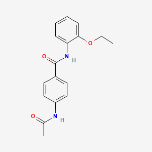 molecular formula C17H18N2O3 B5562235 4-(乙酰氨基)-N-(2-乙氧基苯基)苯甲酰胺 