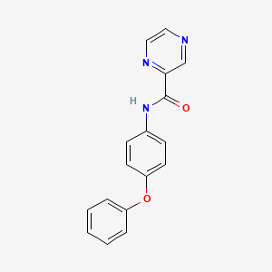 molecular formula C17H13N3O2 B5562298 N-(4-phenoxyphenyl)-2-pyrazinecarboxamide 
