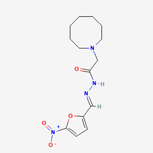 molecular formula C14H20N4O4 B5562328 2-(1-azocanyl)-N'-[(5-nitro-2-furyl)methylene]acetohydrazide 