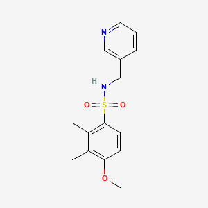 molecular formula C15H18N2O3S B5562335 4-methoxy-2,3-dimethyl-N-(3-pyridinylmethyl)benzenesulfonamide 