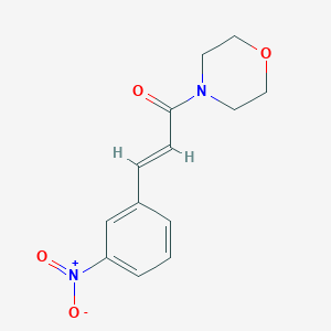 molecular formula C13H14N2O4 B5562350 4-[3-(3-硝基苯基)丙烯酰基]吗啉 CAS No. 5361-98-8