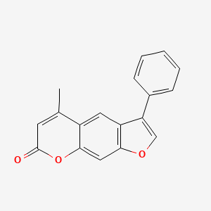 molecular formula C18H12O3 B5562372 5-methyl-3-phenyl-7H-furo[3,2-g]chromen-7-one 