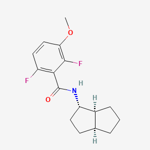 molecular formula C16H19F2NO2 B5562497 2,6-difluoro-3-methoxy-N-[(1S*,3aS*,6aS*)-octahydropentalen-1-yl]benzamide 
