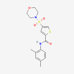 molecular formula C17H20N2O4S2 B5562575 N-(2,4-二甲苯基)-4-(4-吗啉磺酰基)-2-噻吩甲酰胺 