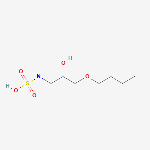molecular formula C8H19NO5S B5562586 (3-butoxy-2-hydroxypropyl)methylsulfamic acid 