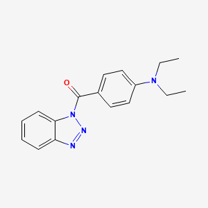 molecular formula C17H18N4O B5562598 4-(1H-1,2,3-benzotriazol-1-ylcarbonyl)-N,N-diethylaniline CAS No. 306990-96-5