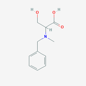 molecular formula C11H15NO3 B556261 (S)-2-(苄(甲基)氨基)-3-羟基丙酸 CAS No. 201208-99-3