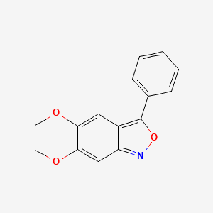 molecular formula C15H11NO3 B5562618 3-苯基-6,7-二氢[1,4]二噁环[2,3-f][2,1]苯并异恶唑 
