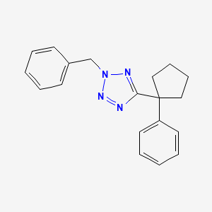 molecular formula C19H20N4 B5562620 2-苄基-5-(1-苯基环戊基)-2H-四唑 