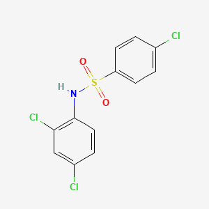 molecular formula C12H8Cl3NO2S B5562657 4-chloro-N-(2,4-dichlorophenyl)benzenesulfonamide 