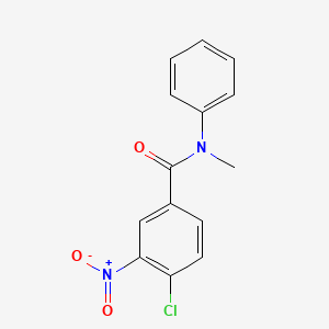 molecular formula C14H11ClN2O3 B5562668 4-氯-N-甲基-3-硝基-N-苯甲酰胺 