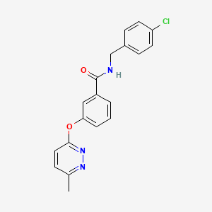 molecular formula C19H16ClN3O2 B5562678 N-(4-氯苄基)-3-[(6-甲基-3-哒嗪基)氧基]苯甲酰胺 
