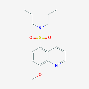 molecular formula C16H22N2O3S B5562733 8-methoxy-N,N-dipropylquinoline-5-sulfonamide 