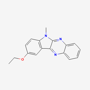 molecular formula C17H15N3O B5562748 9-ethoxy-6-methyl-6H-indolo[2,3-b]quinoxaline 