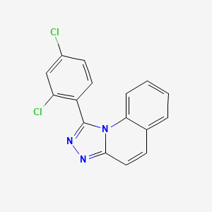 molecular formula C16H9Cl2N3 B5562761 1-(2,4-二氯苯基)[1,2,4]三唑并[4,3-a]喹啉 