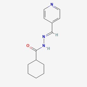 molecular formula C13H17N3O B5562775 N'-(4-吡啶基亚甲基)环己烷甲酰肼 
