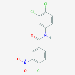 molecular formula C13H7Cl3N2O3 B5562784 4-氯代-N-(3,4-二氯苯基)-3-硝基苯甲酰胺 